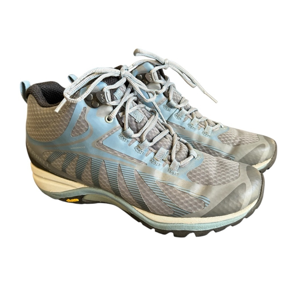 Merrell Siren Edge 3 Hiking Boots Winter Waterproof Vibram Sole Blue Womens 9‎